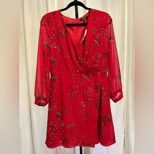 Madewell Hazelwood Wrap-Front Mini Dress in Windswept Floral NWT | size 8